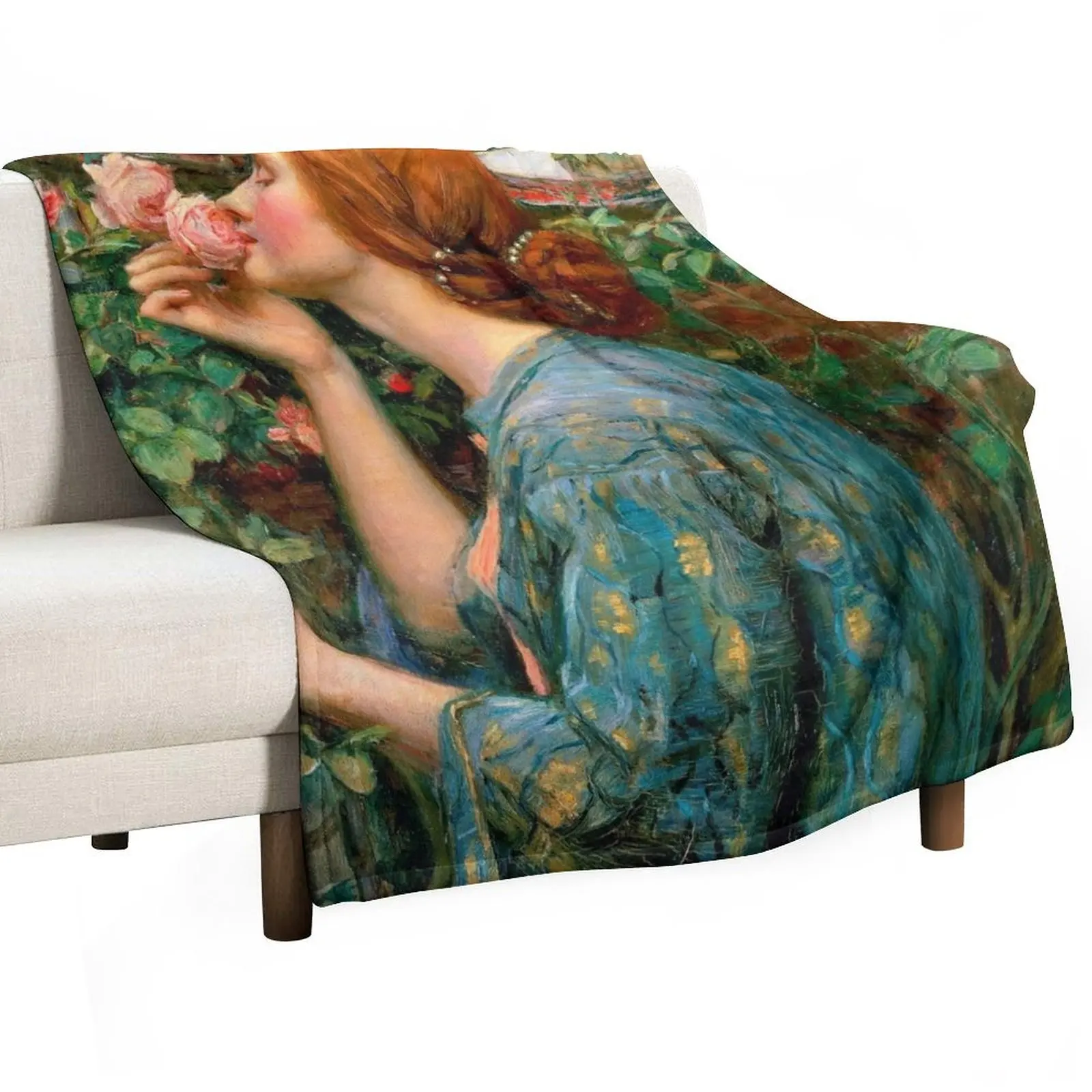 John William Waterhouse The Soul of the Rose Throw Blanket Extra Large Throw Kid'S Blankets