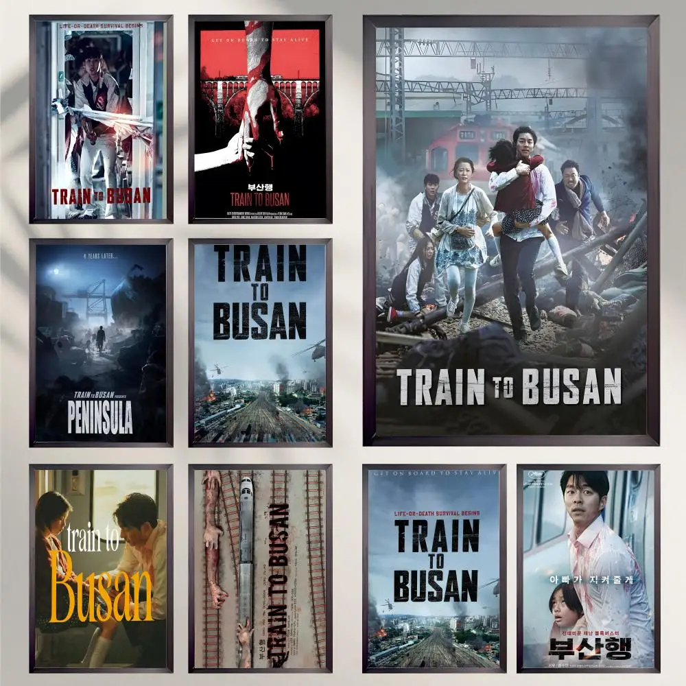 Koreanische Filme T-Train to B-Busan Poster HD Vielseitige wasserdichte Wanddekoration Selbstklebend Perfekt für jeden Raum und ideales Geschenk