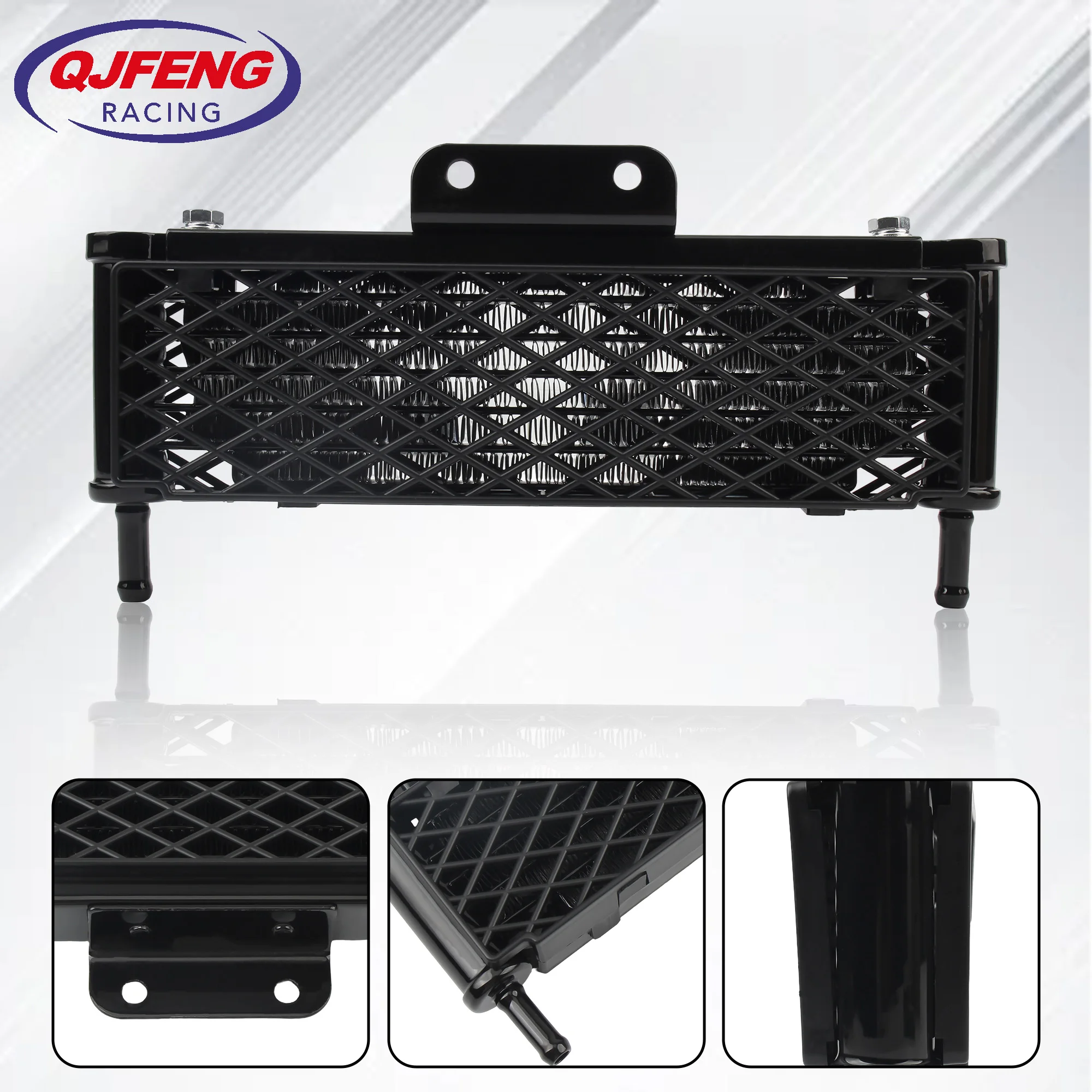 

M8 Motorcycle Oil Cooler 4 Row Radiator Cooling For Monkey 50 125CC Pit Dirt Bike Aluminum Universal Replacement Accessories