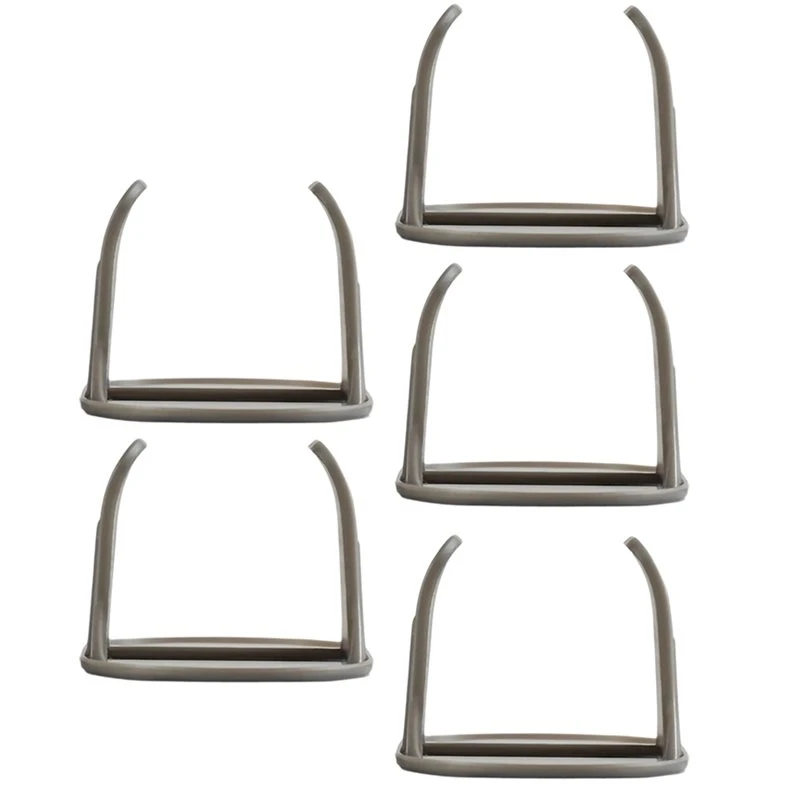 GIGI Plastic Pipe Clamp Hooks 5Pcs Self-Adhesive Washing Machine Drain Pipe Holder Cable Clips Fasteners Pipe Support