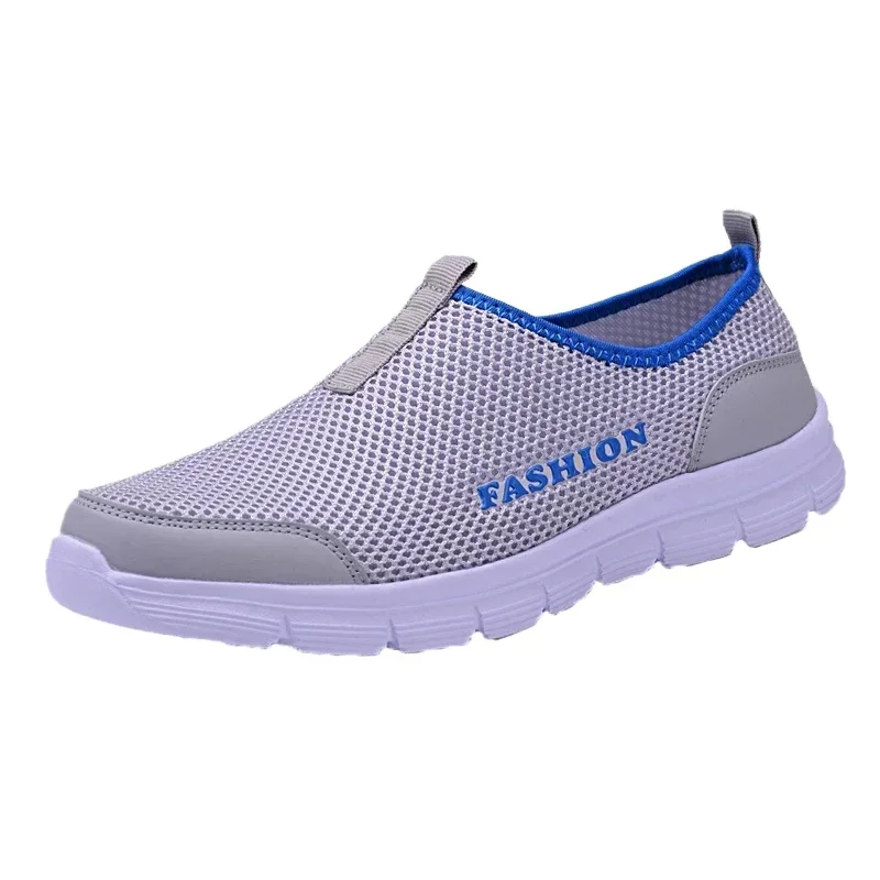 Zapatos informales De malla transpirable para Hombre, zapatillas De deporte De verano, calzado para Hombre, Zapatos para correr, sandalias ligeras