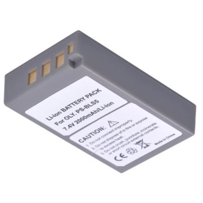 لأوليمبوس PS-BLS5 BLS-1 PS-BLS1 E-PL1 E-PL3 E-PM1 OM-D E-M10 مارك II III IIIs IV 2000mAh BLS-5 BLS-50 بطارية ليثيوم أيون 2 قطعة