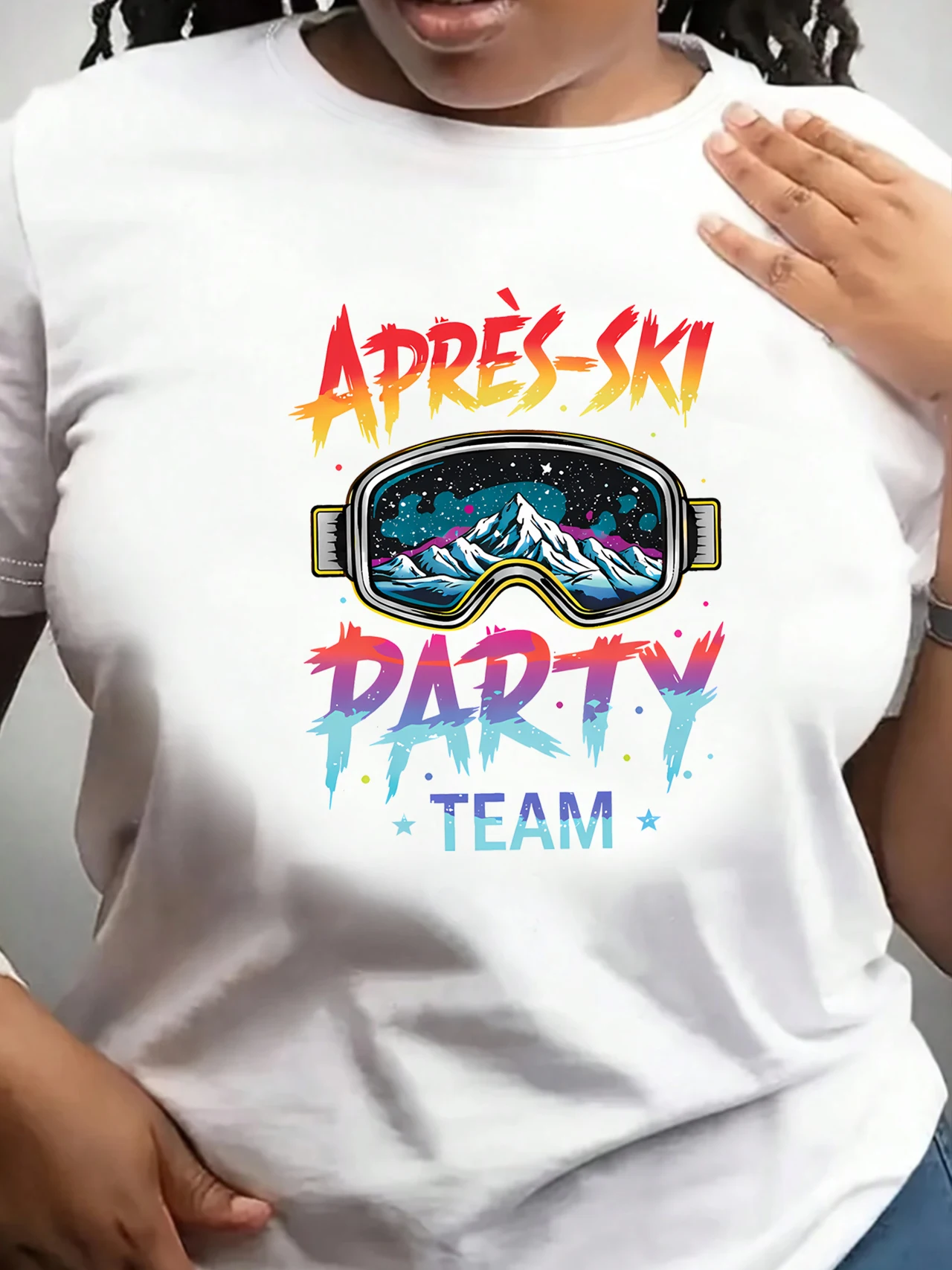 

【ZXH11119】Женская футболка с круглым вырезом и принтом в виде букв и мультяшных рисунков, больших размеров, летняя повседневная футболка с короткими рукавами, универсальная, в уличном стиле.