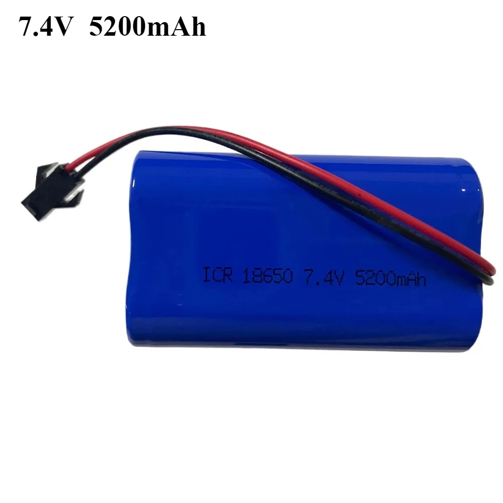 

7,4 В 5200 мАч 18650 литиевая аккумуляторная батарея для портативной аудио светодиодной рабочей камеры наблюдения с защитной платой