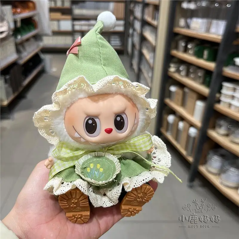 

Little Labubu Doll Clothes 17cm Vinyl Blind Box Figurine Clothes, First/Second/Third Generation Universal Wearing Replacemen