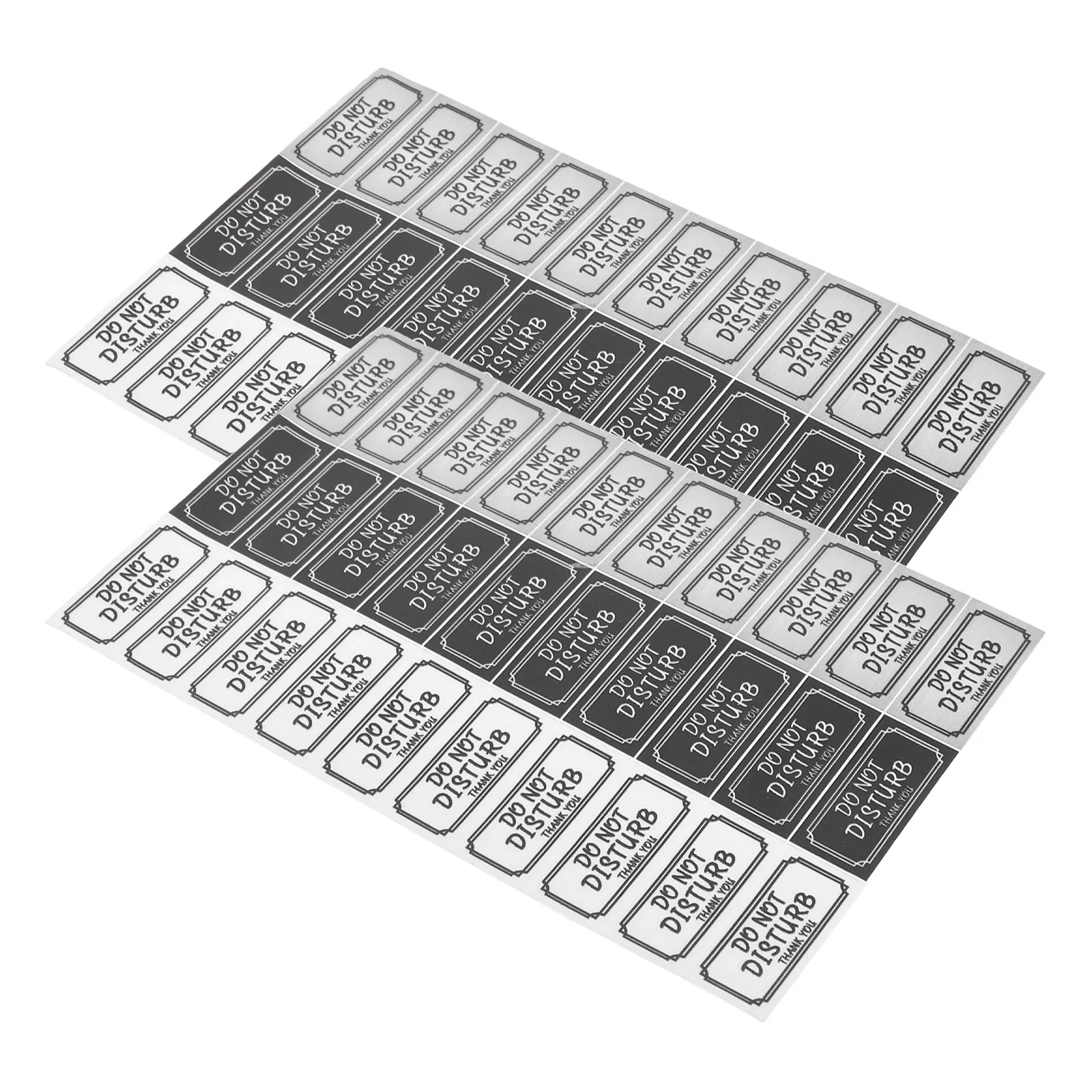 60Pcs Doorbell Stickers No Soliciting Sign Peel and Stick Self-Adhesive Warning Decals Privacy Protection for Front Door Mailbox