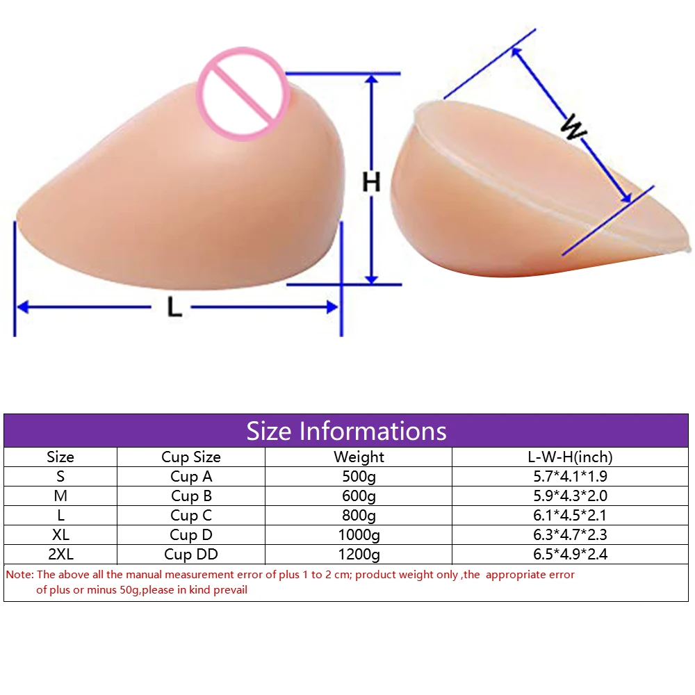 IVITA Realistic Fake Breasts Boobs Tits Crossdress Silicone Breast Form Beige Breast For Shemale Drag Queen Transgender Cosplay