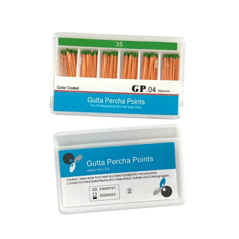 AG 5Box Dental Gutta Percha Points F1 F2 F3 F4 F5 #02 #04 #06 Dental Material Gapadent Gutta Percha Points Gutta Percha Points