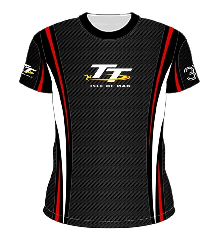 

New Isle of Man TT Off road Rally Racing Suit Men's Shirt Trendy Versatile Quick drying Round Neck Short Sleeve Sports T-shirt