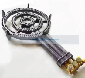 

Высококачественная большая трехкольцевая газовая плита с ручным зажиганием для ресторанов и отелей, энергосберегающая кухонная газовая плита