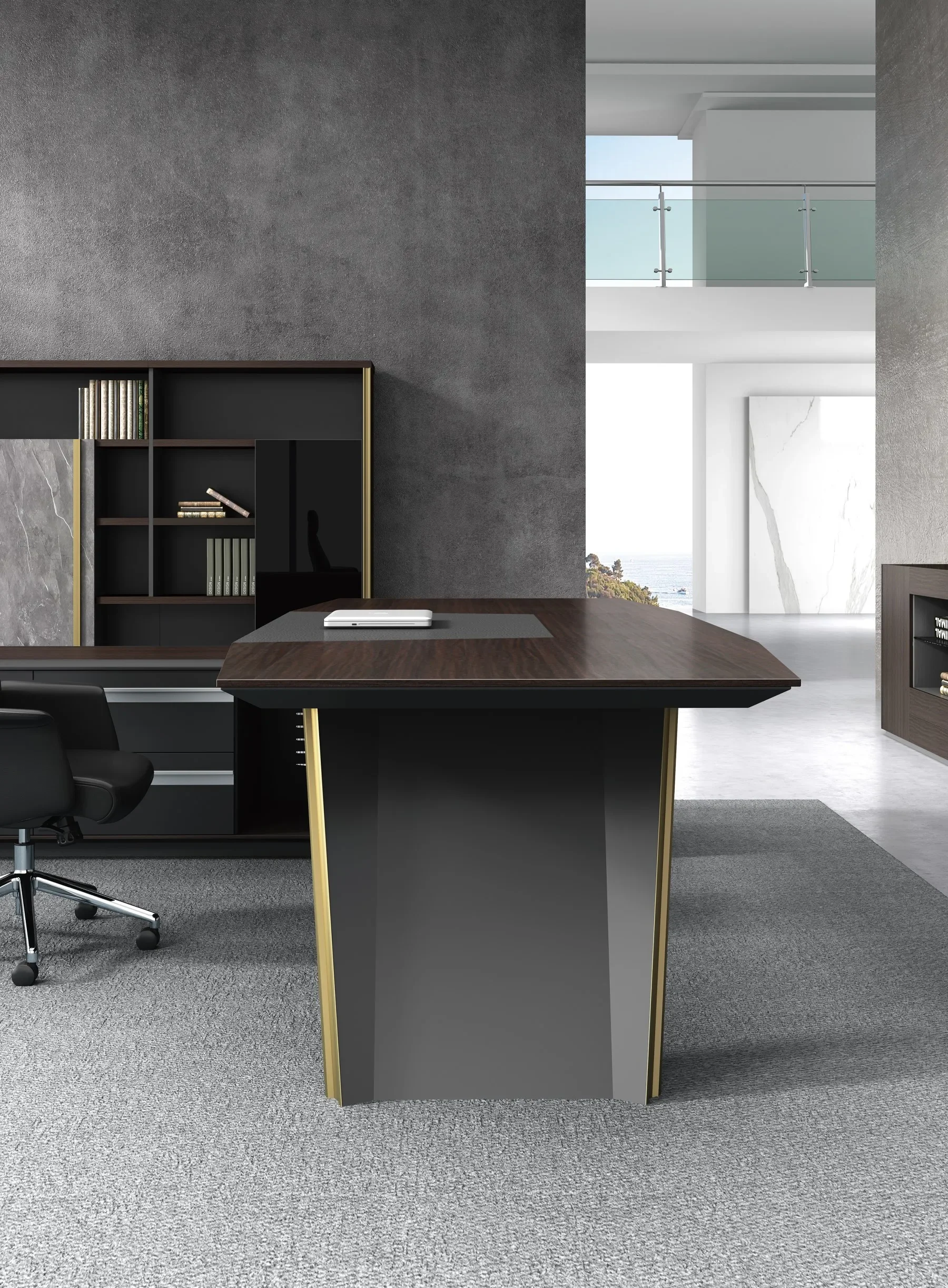 Wood office furniture desk high quality modern executive ceo desk