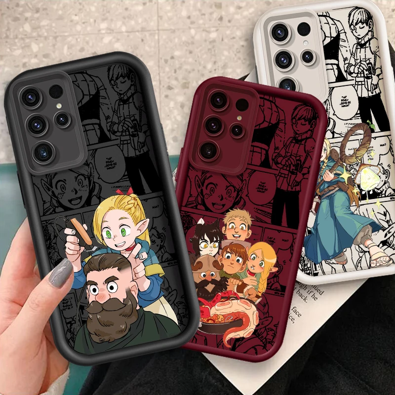 

Delicious In Dungeon Cartoon For Samsung Note 20 S24 S23 S22 S21 S20 Ultra Plus FE A25 A23 A22 A15 A31 5G Eye Ladder Funda