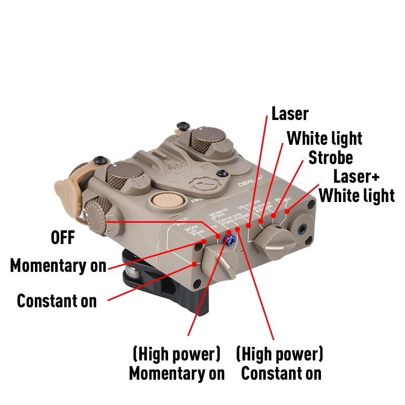 MAWL Nylon full feature version MAWL-C1 AR15 flashlight X300 M600C XC2 tactical flashlight MAWLC1