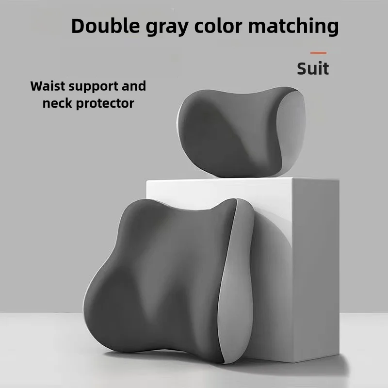 Memory Foam Car Neck Pillow Protective Lumbar Back Support Breathable Car Headrest Neck Cushion Pillow For Back Relieve Stress - Image 6