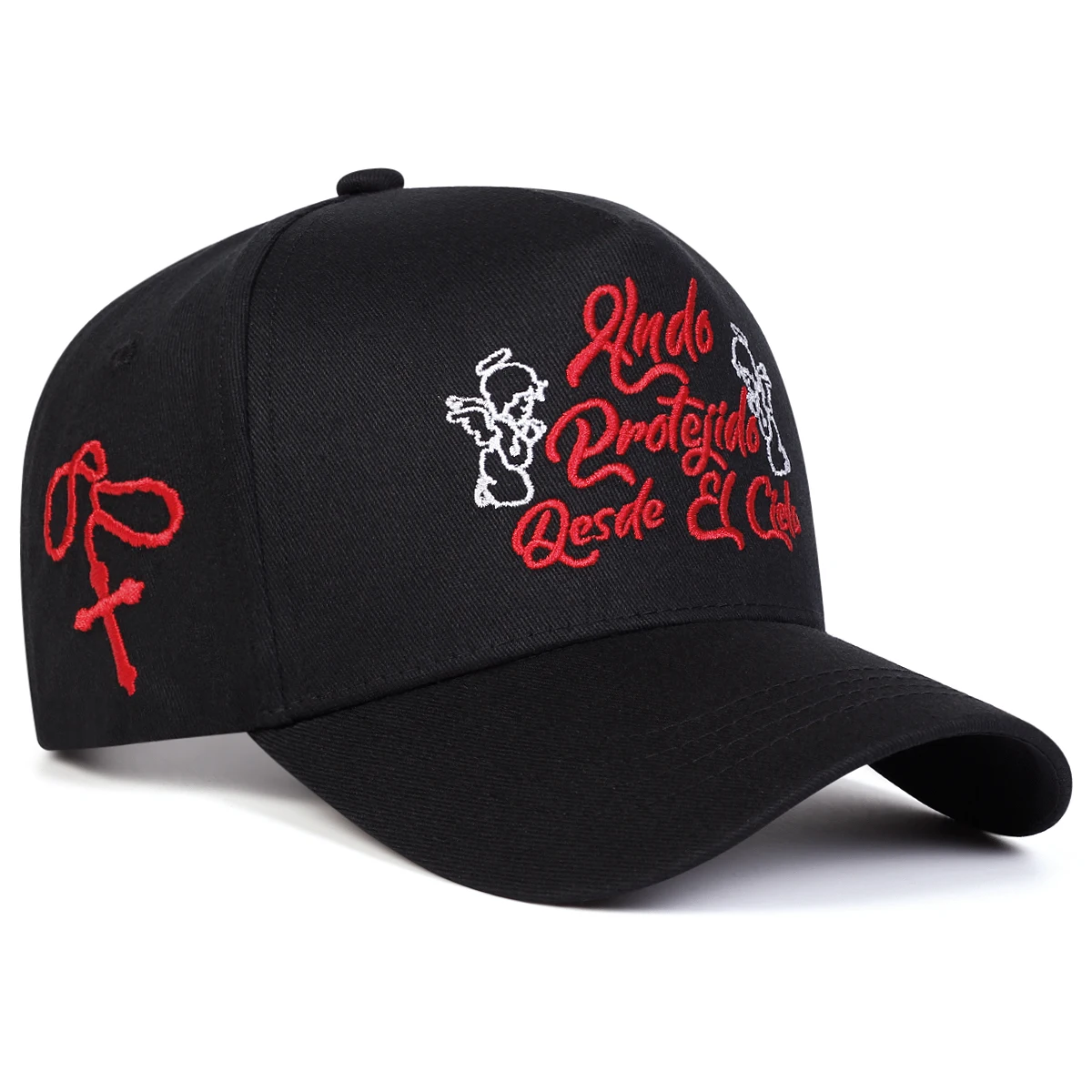 Unisex HNDO PROTEJIDO Baseballkappen mit Buchstabenstickerei, Frühling und Herbst, für den Außenbereich, verstellbare Freizeithüte, Sonnenschutzhut, Sportkappe