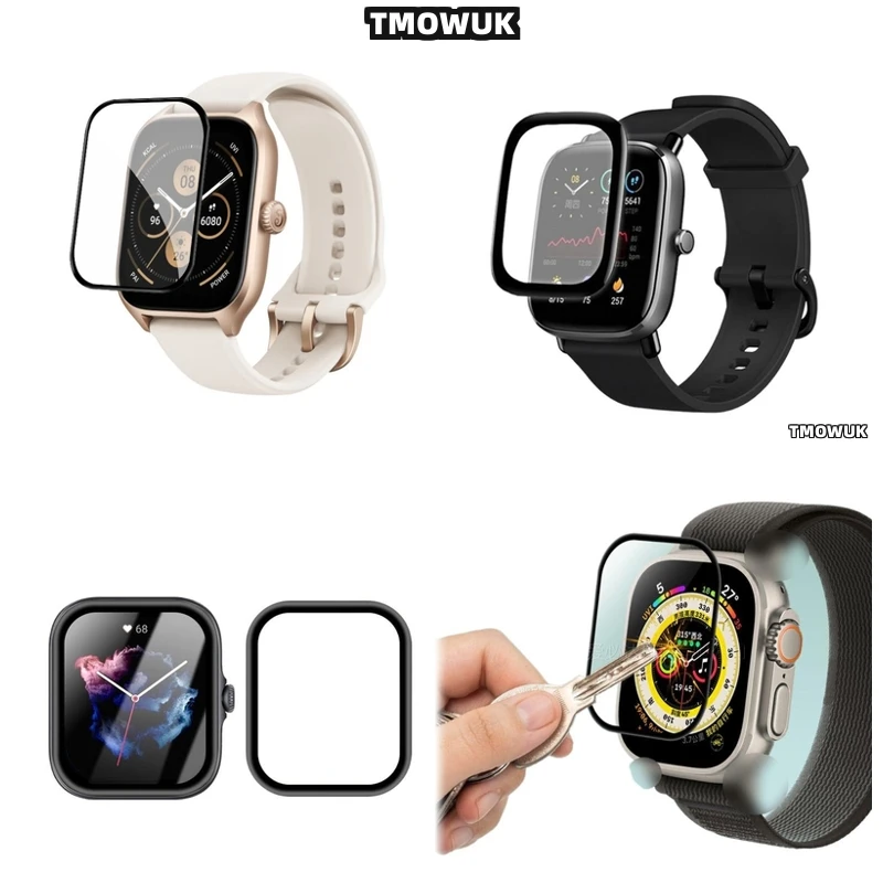 

Shockproof Screen Protector For Amazfit BIP 3 5 6 U Pro Active Unity GTS 2E 2 3 4 MINI, Military Grade.