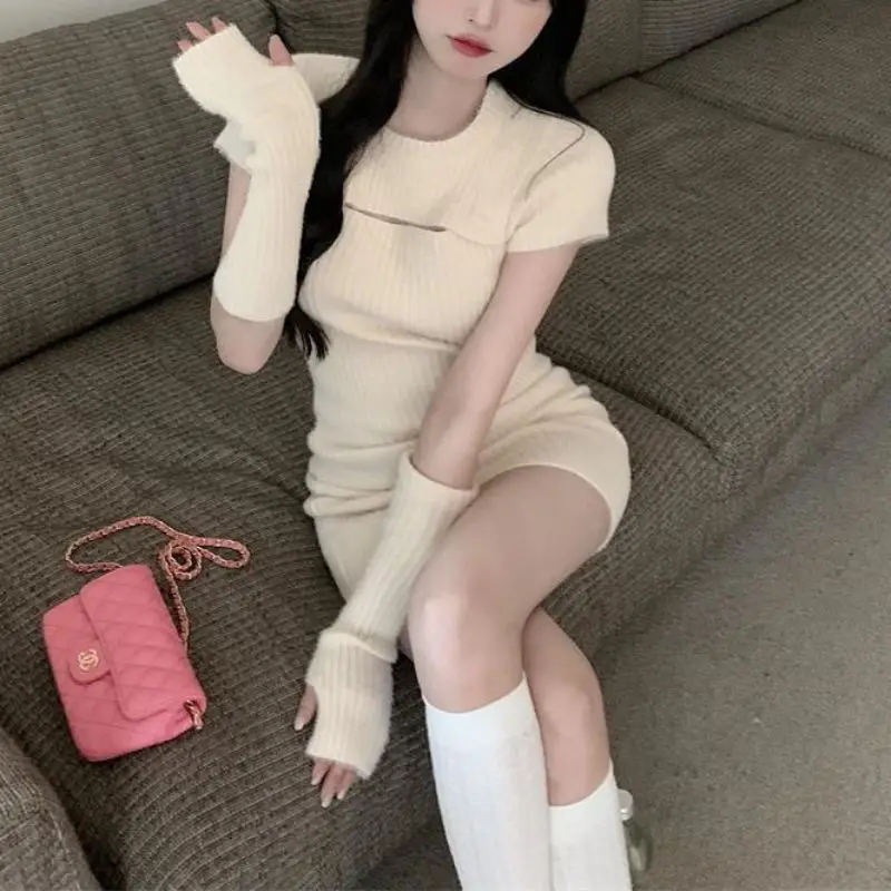 Dresses Womens Dress Elegant For Party Autumn Modal Ditsy Cropped Smocking Tied Waist A-Line Picnic Mori Girl Artistic Pastoral