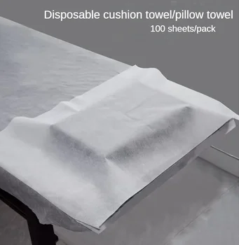 100 pces descartáveis não-tecido salão de beleza tatuagem almofada limpa wateproof cobre toalhas de mesa de dupla camada massagem beleza spa almofada
