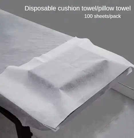 100pcs 일회용 부직포 미용실 문신 클린 패드 Wateproof 커버 더블 레이어 식탁보 마사지 뷰티 스파 패드
