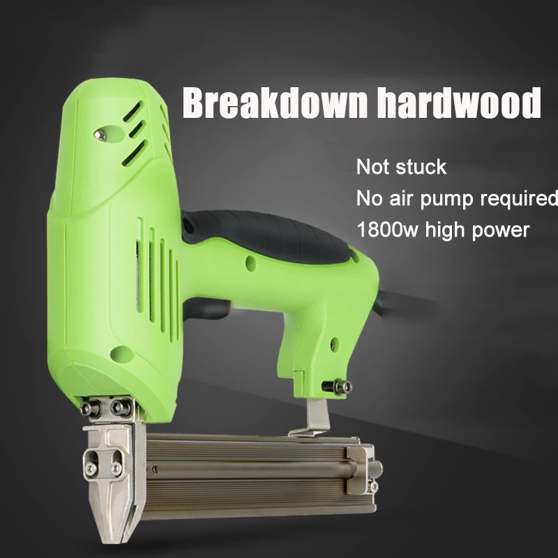 2 in 1 1800W Electric Nailer Stapler Furniture Staple Gun for Frame with Staples Nails Carpentry Woodworking Power Tools F30 422