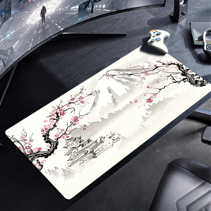 Mouse pad peach blossom Computer Speed type new carpet mat for e-sports players Laptop Keyboard Mousepad Office Desk Mat