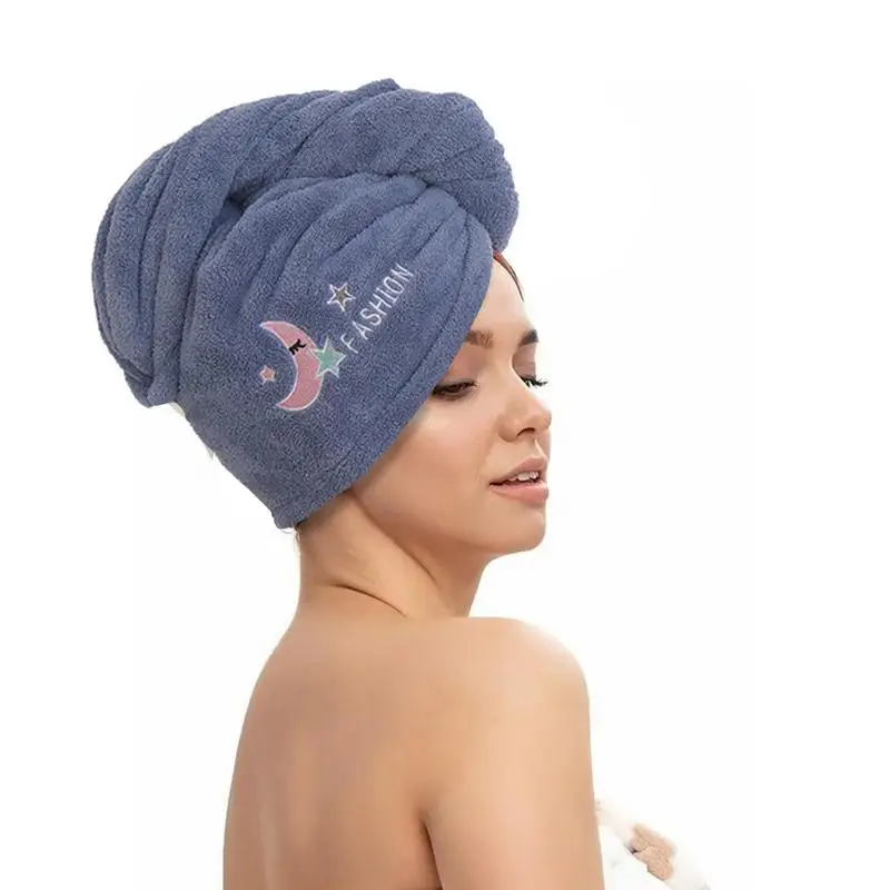 

Microfiber Hair Towel Wrap Super Absorbent Anti Frizz Hair Drying Towel Convenient No Frizz Hair Wrap Towels For Women Wet Hair