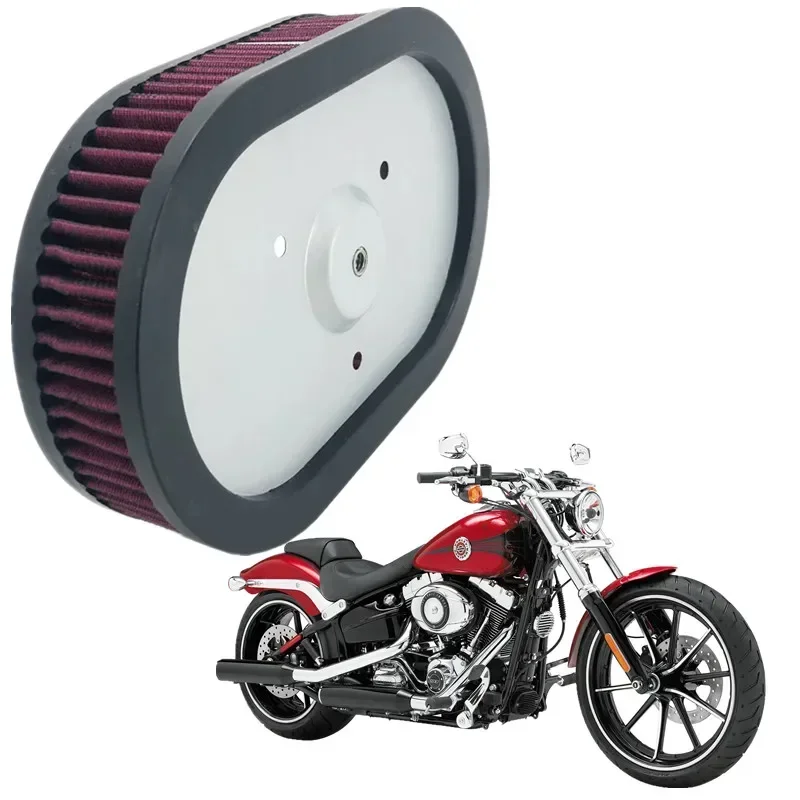 For Harley Oval Air Cleaner Motorcycle Acsessories Replacement Air Cleaner Intake Filter System Inner Element Motorbike