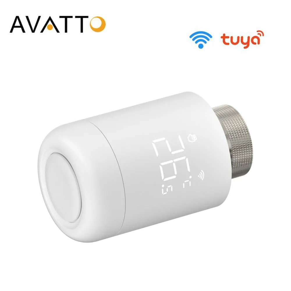 AVATTO Tuya Wifi Smart Thermostatic Radiator Valve TRV Programmable App Remote Temperature Controller with Alexa Google Home