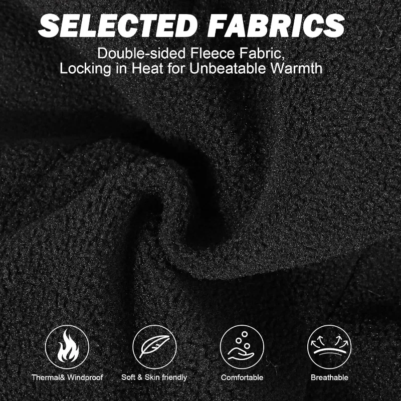 Kominiarka termiczna z polaru, wiatroodporna, zakrywająca całą twarz, ciepła osłona na szyję i uszy, wytrzymała, idealna do jazdy na nartach, rowerze, pieszych wędrówek i motocykli.