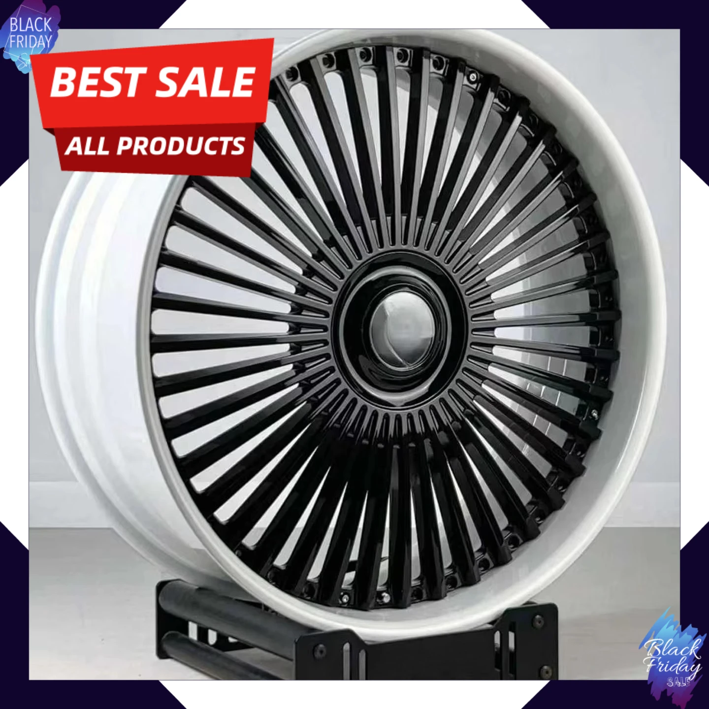 

Hot-selling Custom 2 Piece Forged Wheels 20 21 22 23 24 26 Inch 5*120 5*114.3 Rims for Range Rover Cadillac Black Alloy Rims