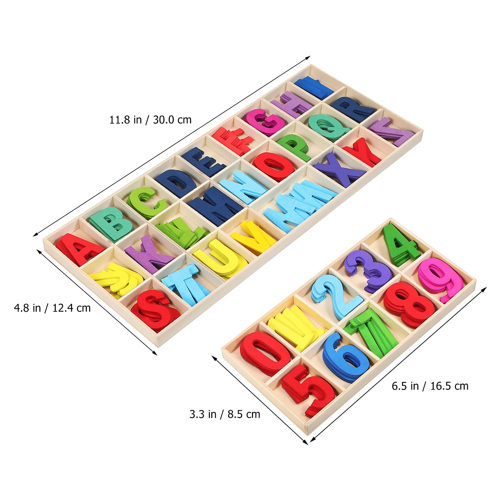 1 ensemble de chiffres de l'alphabet en bois colorés, activités éducatives d'apprentissage préscolaire, lettres d'orthographe artisanales lisses et légères et sûres