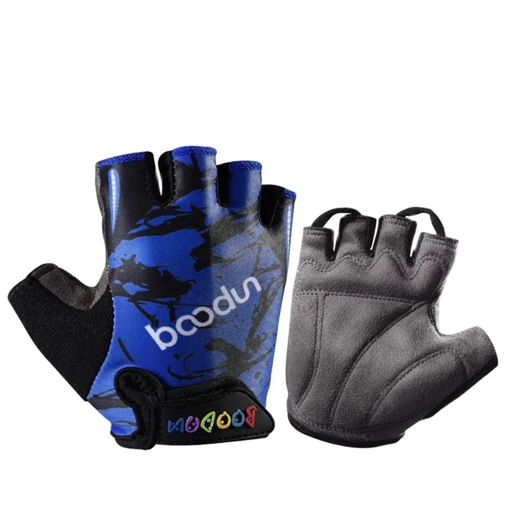 NEW Boodun Children New Cycling Gloves Kids Half Finger Gloves Summer Anti Slip Gel Pad Gloves for Boys Girls Road Bike Riding