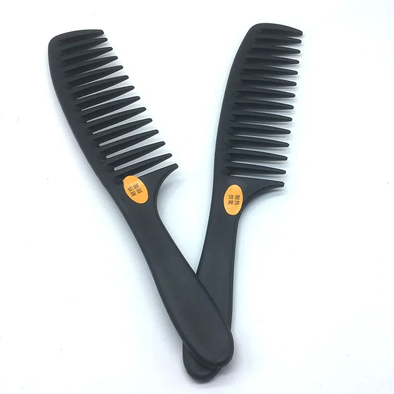 Wide-Tooth Comb Plastic Pear Flower Head Large-Tooth Wide-Tooth Hairdressing Curly Hair Comb Anti-Static Hair Comb