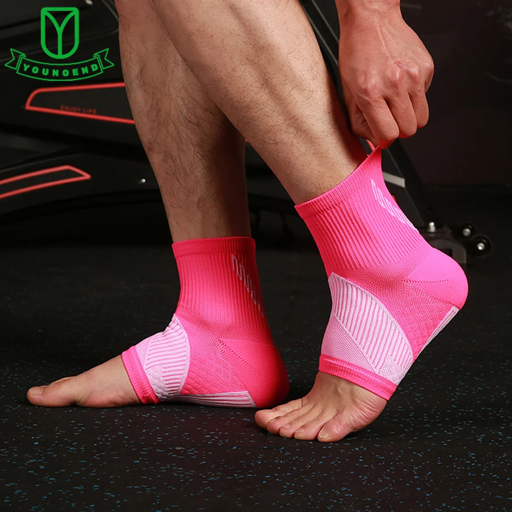 1Pair Ankle Compression Sleeve Socks Brace with Arch Support,Plantar Fasciitis Achilles Tendonitis Swelling Sprained Pain Relief