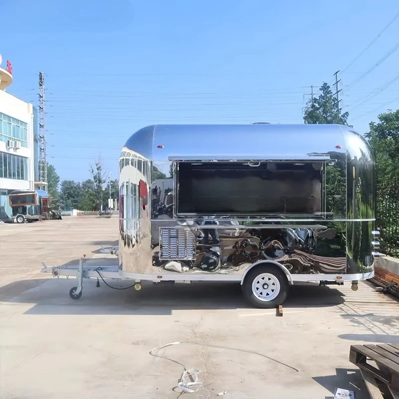 Mobile Street Bbq Fast Burger Food Truck Pizza Trailer Mobile Ice Cream Food Truck Retro Food Truck