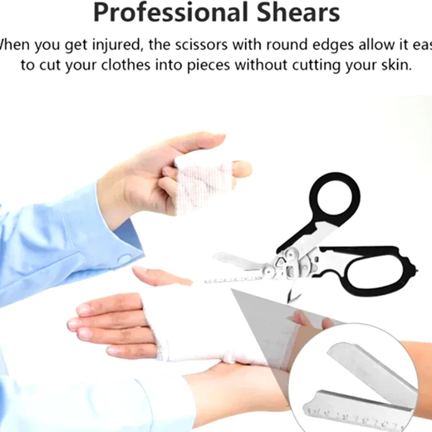 مقص متعدد الوظائف ليثرمان رابتورز الإسعافات الأولية خبير التكتيكية للطي مقص أدوات إنقاذ في الهواء الطلق مزيج الأداة #4