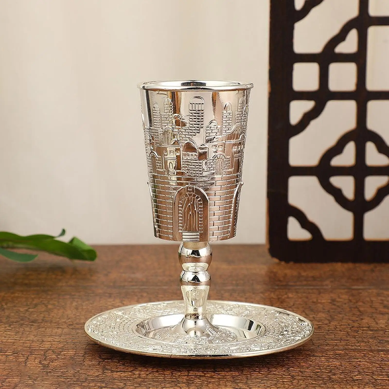 

Чашка Элайа с блюдцем Коктейльная чашка для Рош Хашань Шаббат еврейская