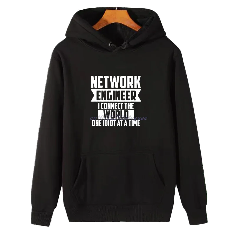 Network Engineer Connect The World Fashion Graphic Hooded Sweatshirts New In Hoodies & Sweatshirts Winter Thick Sweater Hoodie