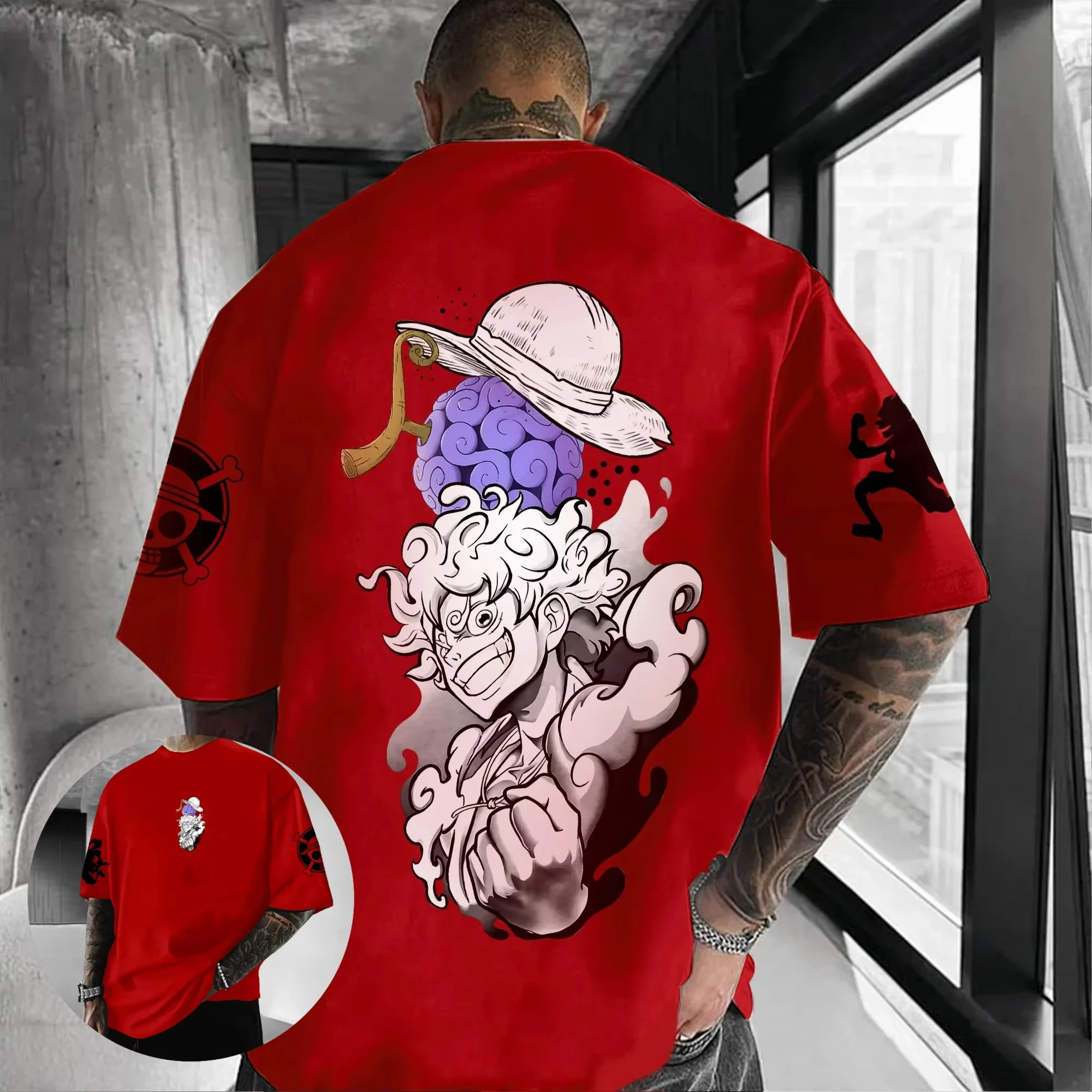 2026 New Hot One Piece Anime T-Shirt 2026- Official Licensed Luffy Zoro Merch, Oversized Unisex Top Soft Breathable Cotton