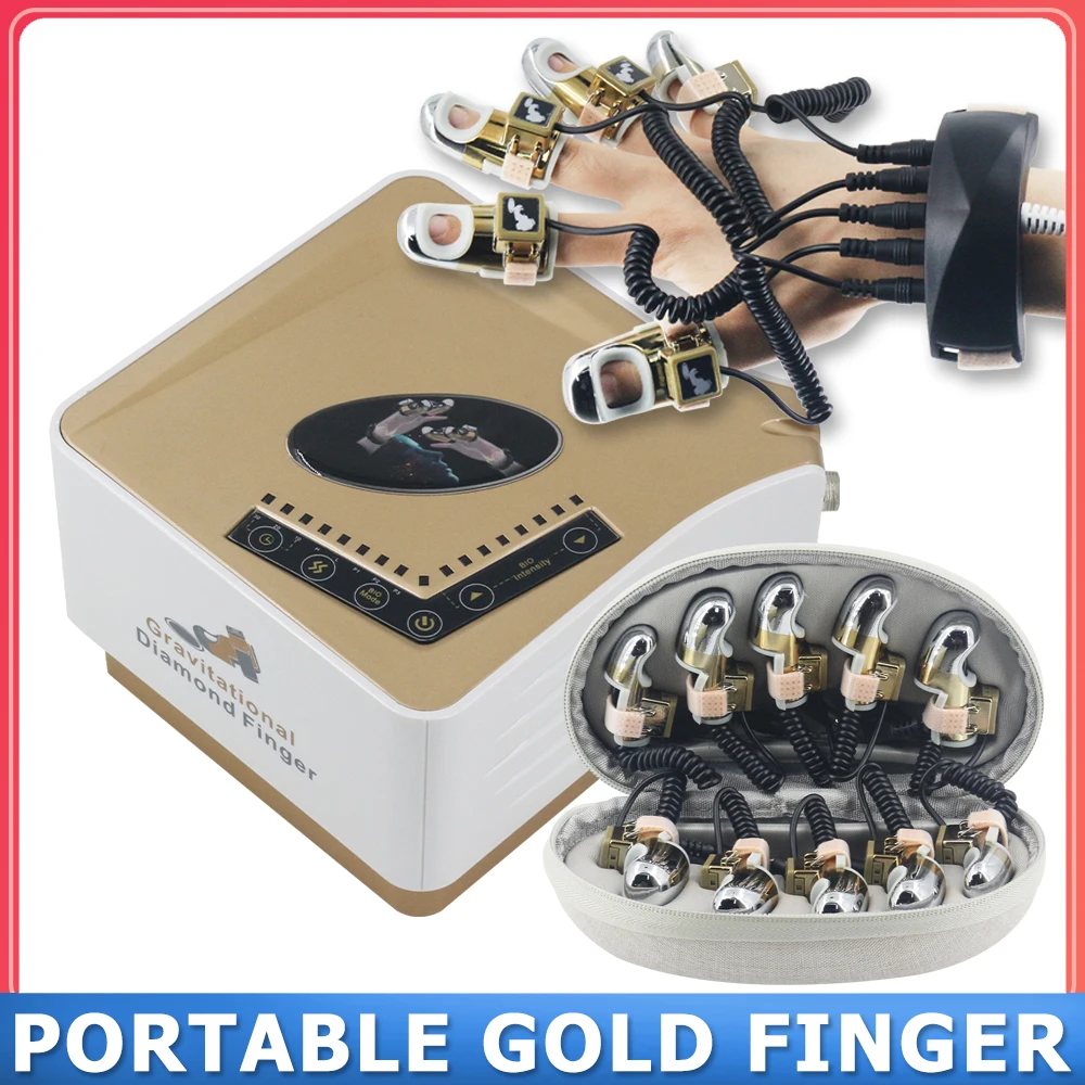 Microcurrent Golden Finger EMS Beauty Machine Gravitational Diamond Finger Factory Sale Face Lifting