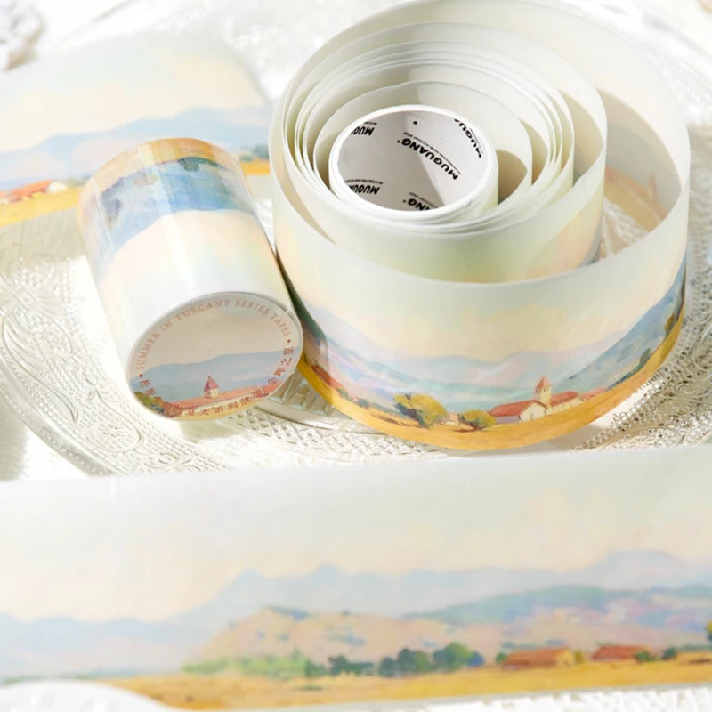 Mr. Paper, 6 Styles, 200cm Per Roll, Washi Tape, Summer Life Scenery Stickers DIY Hand Account Material Tape Stickers