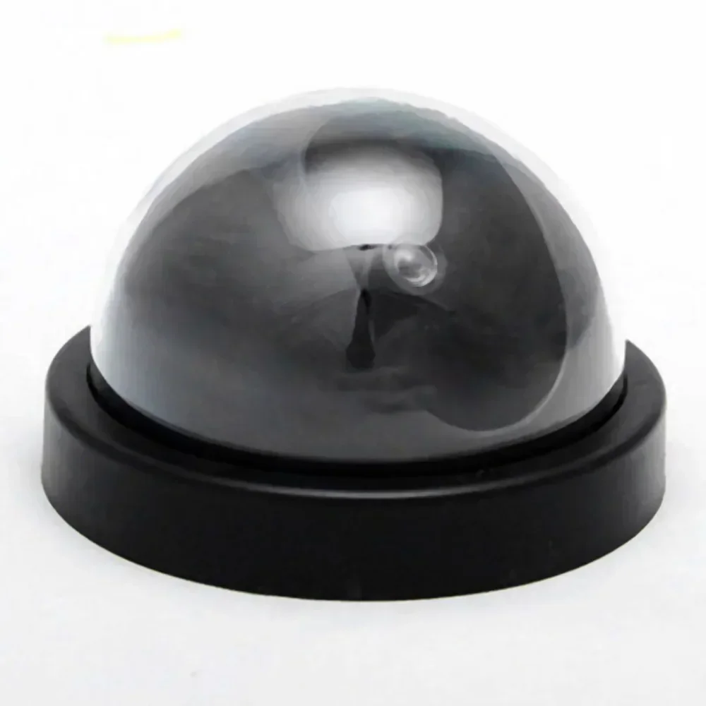 newBlack Plastic Smart Indoor/Outdoor Dummy Home Dome Fake CCTV Security Camera with Flashing Red LED Light