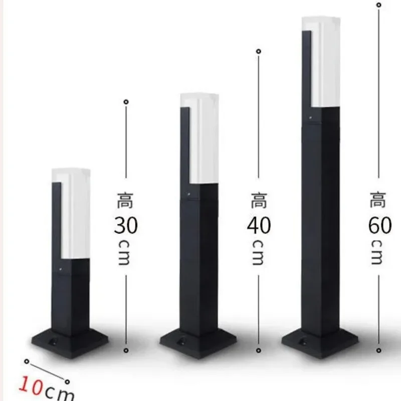 

New Outdoor Acrylic Lawn Light Park Courtyard Aisle Landscaping Lamp Villa Balcony Garden 30/40/60cm Decorative Lamp Waterproof