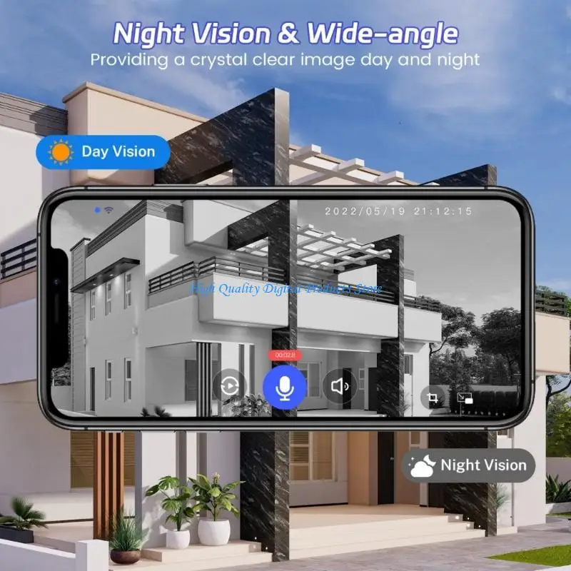 U2JE Giám sát ngoài trời trong nhà Chuông cửa cho an ninh gia đình với bộ lưu trữ đám mây Phát hiện con người Camera chuông cửa