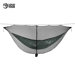 Lightweight Hammock Bug Mosquito Net XL 11x4.6FT Polyester Fabric for 360 Degree Protection for Easy Access Fits All Hammocks