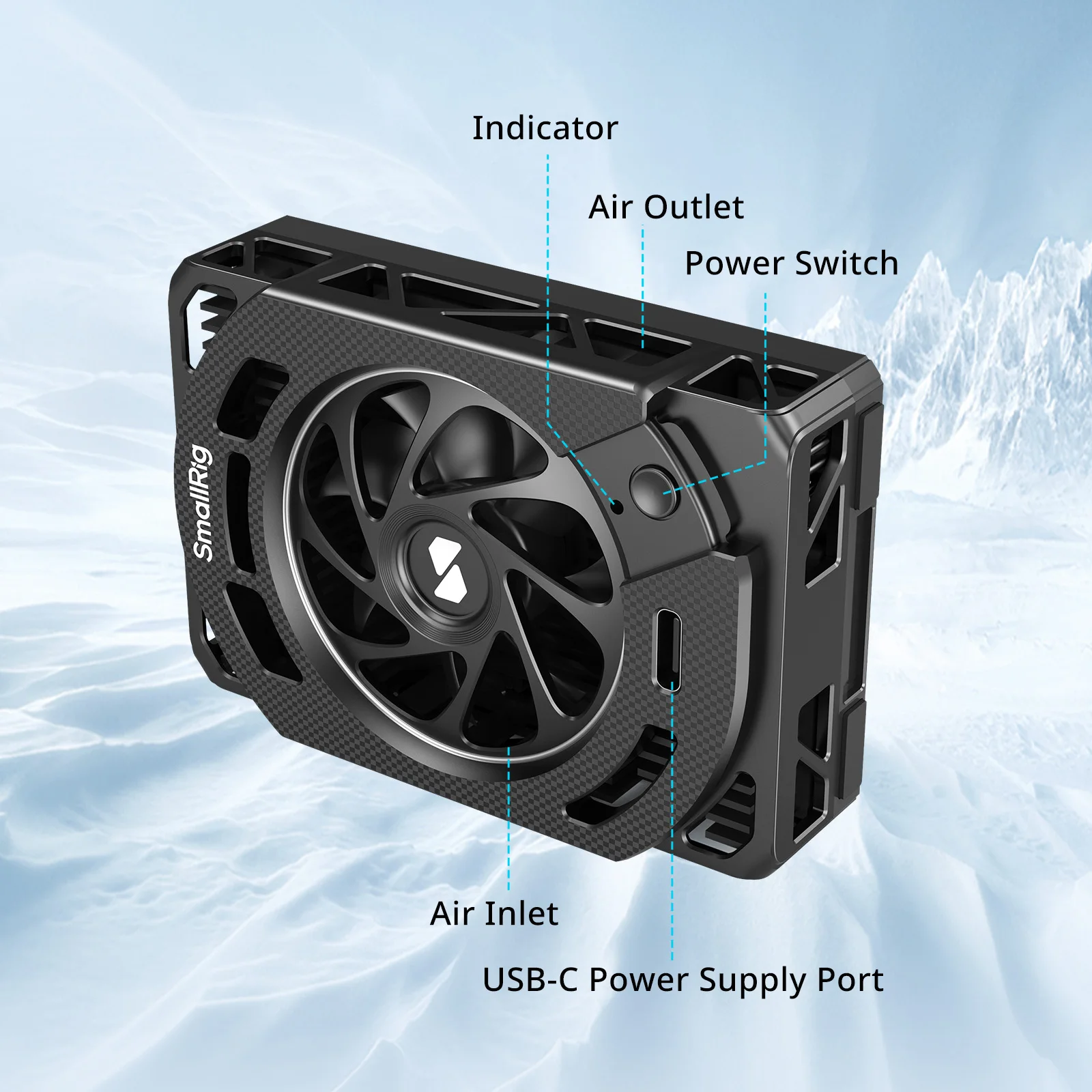 Sistema de refrigeración SmallRig para Sony ZV-E1 / ZV-E10 / ZV-1 / ZV-1F / A 7 IV / A 7S III / A 7C / A 7C II / A 7CR / A 6700 / FX3 /FX30