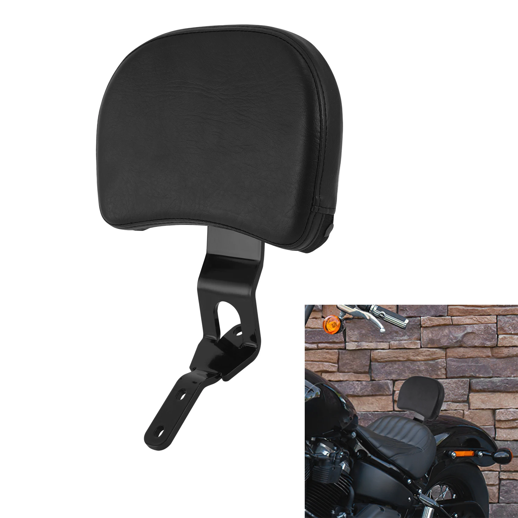 

Front Driver Backrest For Harley Softail Street Bob FXBB FXBBS FXST 2018-2024 2023 Motorcycle