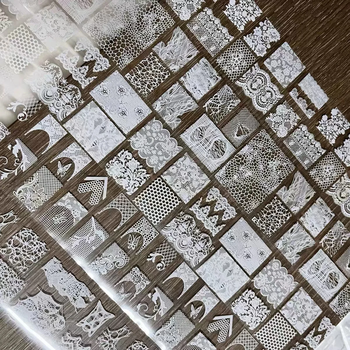 10 Rollen/Box Rosenblüten-Nagelfolien Multiflora Transferpapier Aufkleber Nagelkunst-Sticker Blumenmuster DIY Maniküre Nageldekoration – Detail 16
