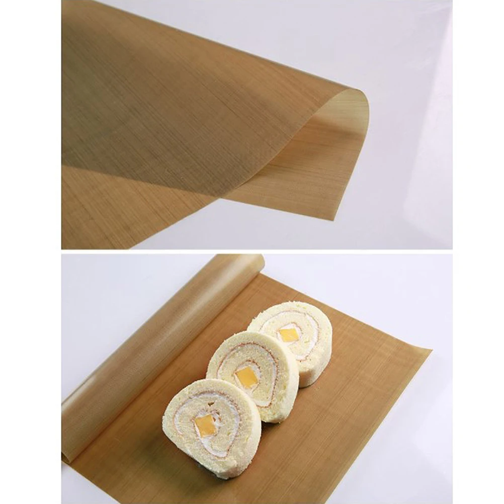

2 Pcs Baking Sheet Mat Non stick Reusable Oven Safe High Temperature Cloth Grease proof Easy Clean Cake Pan Liners