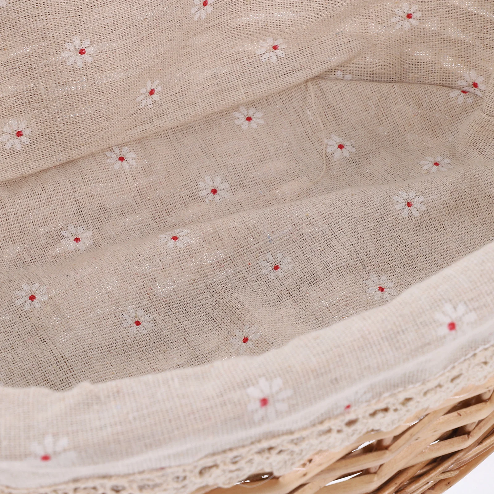 

Woven Storage Basket for Kitchen Home Use Rustic Bread Fruit Organizer Decorative Rattan Basket Portable Sundries Holder